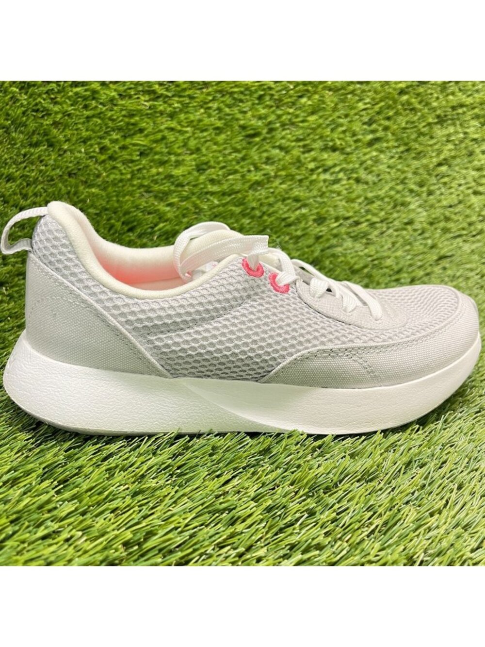 Allbirds Courier Womens Size 7 Light Gray Pink Athletic Running Shoes Sneakers